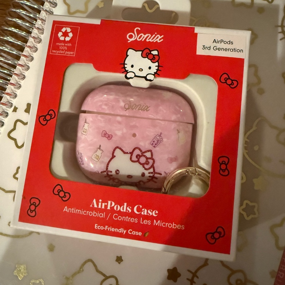 Sonix Hello Kitty Pink AirPods Case with Keychain